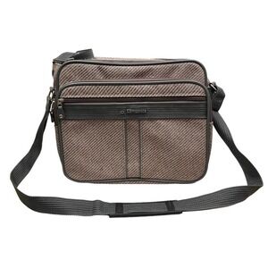 Samsonite Silhouette 4 Tweed Carry On Bag Travel Luggage Gray Pink Vintage‎ 1987